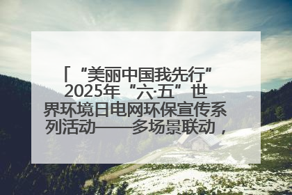 “美丽中国我先行” 2025年“六·五”世界环境日电网环保宣传系列活动——多场景联动，共筑生态发展新图景