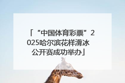 “中国体育彩票”2025哈尔滨花样滑冰公开赛成功举办