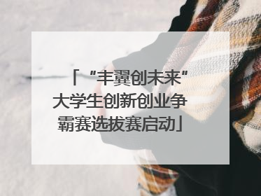 “丰翼创未来”大学生创新创业争霸赛选拔赛启动