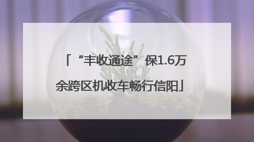 “丰收通途”保1.6万余跨区机收车畅行信阳