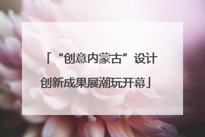 “创意内蒙古”设计创新成果展潮玩开幕