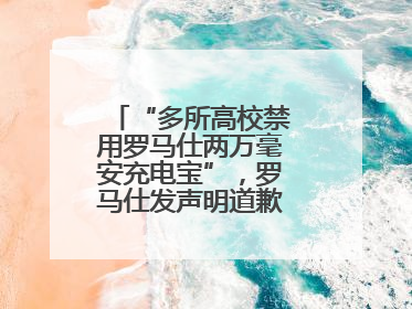 “多所高校禁用罗马仕两万毫安充电宝”，罗马仕发声明道歉：已展开核查