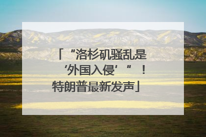 “洛杉矶骚乱是‘外国入侵’”！特朗普最新发声