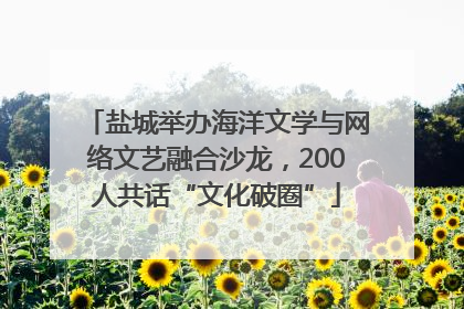 盐城举办海洋文学与网络文艺融合沙龙，200人共话“文化破圈”