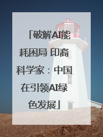 破解AI能耗困局 印裔科学家：中国在引领AI绿色发展