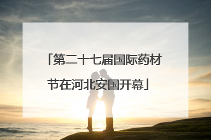 第二十七届国际药材节在河北安国开幕