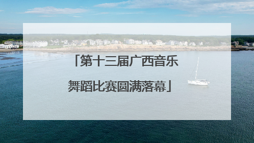 第十三届广西音乐舞蹈比赛圆满落幕