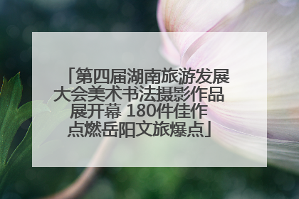 第四届湖南旅游发展大会美术书法摄影作品展开幕 180件佳作点燃岳阳文旅爆点