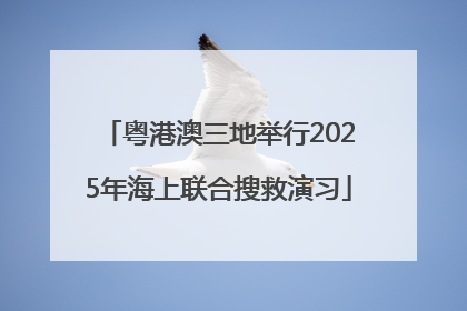 粤港澳三地举行2025年海上联合搜救演习