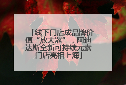 线下门店成品牌价值“放大器”，阿迪达斯全新可持续元素门店亮相上海