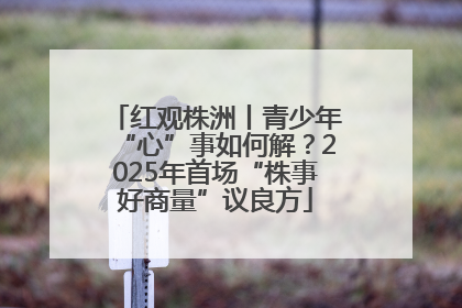 红观株洲丨青少年“心”事如何解？2025年首场“株事好商量”议良方