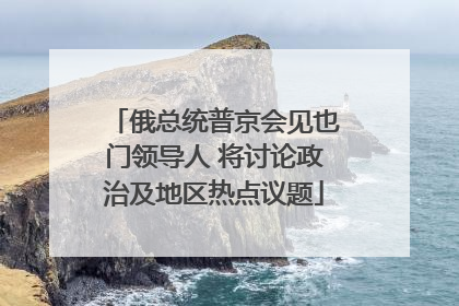 俄总统普京会见也门领导人 将讨论政治及地区热点议题
