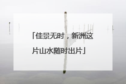 佳景无时，新洲这片山水随时出片