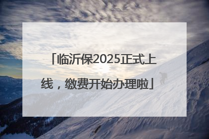 临沂保2025正式上线，缴费开始办理啦