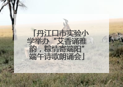 丹江口市实验小学举办“艾香诵雅韵，粽情寄端阳”端午诗歌朗诵会