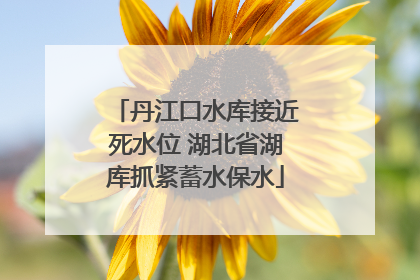 丹江口水库接近死水位 湖北省湖库抓紧蓄水保水