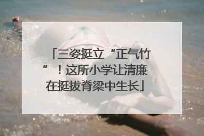 三姿挺立“正气竹”！这所小学让清廉在挺拔脊梁中生长