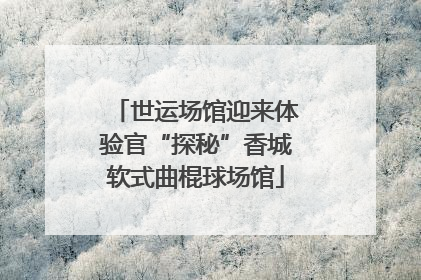 世运场馆迎来体验官“探秘”香城软式曲棍球场馆