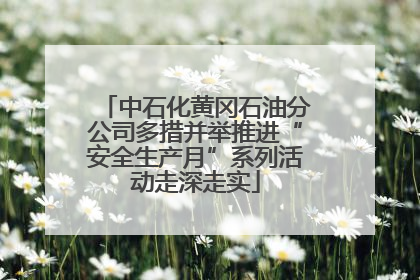 中石化黄冈石油分公司多措并举推进“安全生产月”系列活动走深走实