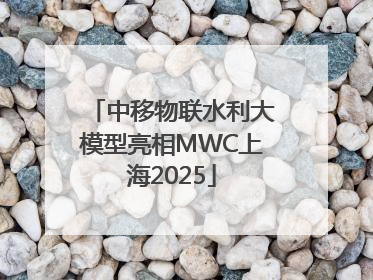中移物联水利大模型亮相MWC上海2025