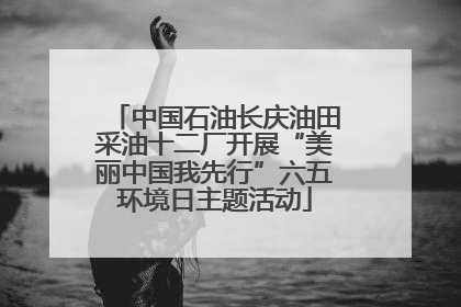 中国石油长庆油田采油十二厂开展“美丽中国我先行”六五环境日主题活动