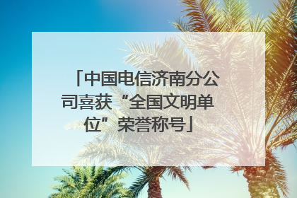 中国电信济南分公司喜获“全国文明单位”荣誉称号