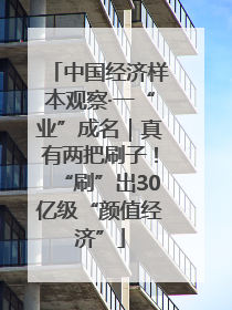 中国经济样本观察·一“业”成名｜真有两把刷子！“刷”出30亿级“颜值经济”