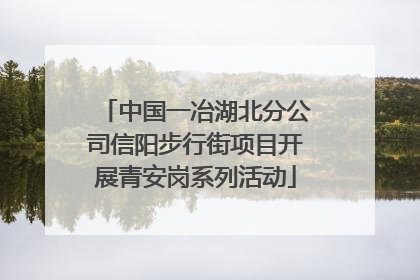 中国一冶湖北分公司信阳步行街项目开展青安岗系列活动