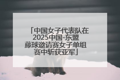 中国女子代表队在2025中国-东盟藤球邀请赛女子单组赛中斩获亚军