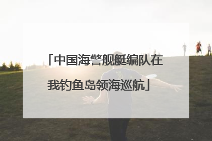 中国海警舰艇编队在我钓鱼岛领海巡航