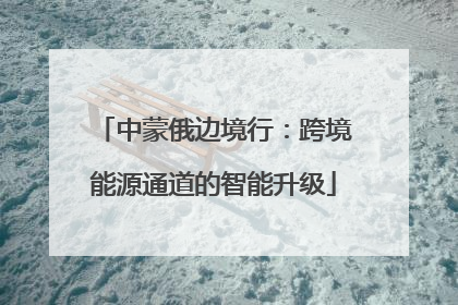 中蒙俄边境行：跨境能源通道的智能升级
