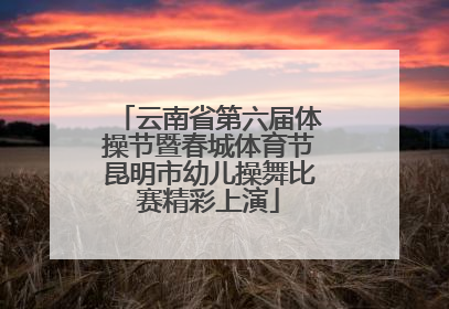 云南省第六届体操节暨春城体育节昆明市幼儿操舞比赛精彩上演