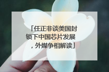 任正非谈美国封锁下中国芯片发展，外媒争相解读