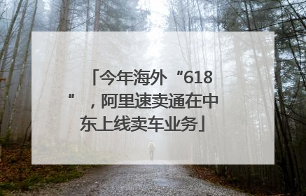 今年海外“618”，阿里速卖通在中东上线卖车业务