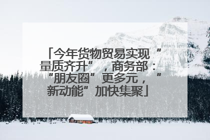今年货物贸易实现“量质齐升”，商务部：“朋友圈”更多元，“新动能”加快集聚