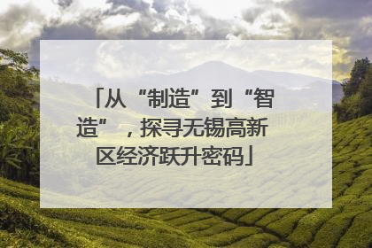 从“制造”到“智造”，探寻无锡高新区经济跃升密码