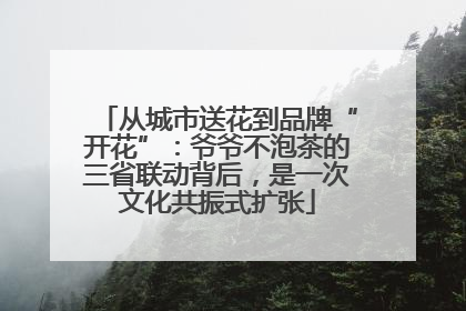 从城市送花到品牌“开花”：爷爷不泡茶的三省联动背后，是一次文化共振式扩张
