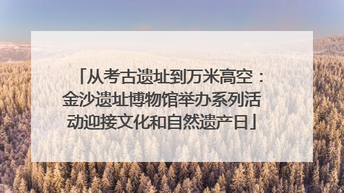 从考古遗址到万米高空：金沙遗址博物馆举办系列活动迎接文化和自然遗产日