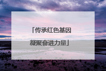 传承红色基因 凝聚奋进力量