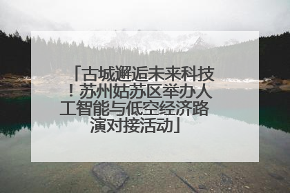 古城邂逅未来科技！苏州姑苏区举办人工智能与低空经济路演对接活动