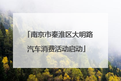 南京市秦淮区大明路汽车消费活动启动