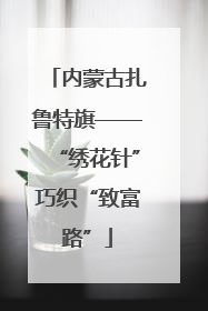 内蒙古扎鲁特旗——“绣花针”巧织“致富路”