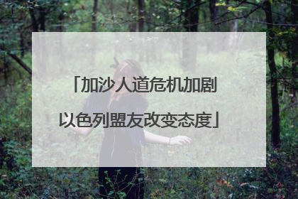 加沙人道危机加剧 以色列盟友改变态度