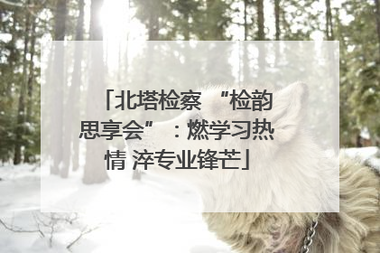 北塔检察 “检韵思享会”：燃学习热情 淬专业锋芒