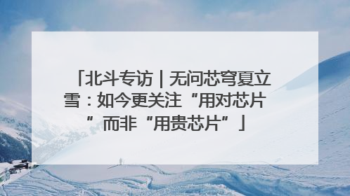 北斗专访｜无问芯穹夏立雪：如今更关注“用对芯片”而非“用贵芯片”