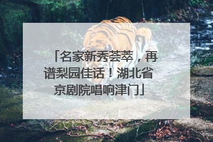 名家新秀荟萃，再谱梨园佳话！湖北省京剧院唱响津门