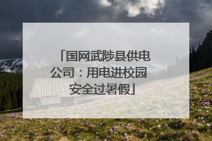 国网武陟县供电公司：用电进校园  安全过暑假