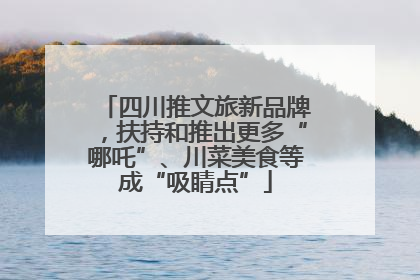 四川推文旅新品牌，扶持和推出更多“哪吒”、川菜美食等成“吸睛点”