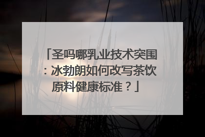 圣吗哪乳业技术突围：冰勃朗如何改写茶饮原料健康标准？