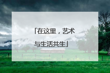 在这里，艺术与生活共生